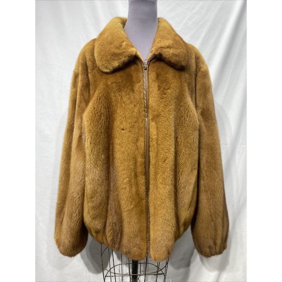 golden / whiskey  mink jacket (81155) - Picture 1 of 3
